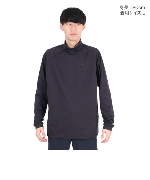 プーマ（PUMA）ゴルフウェア 裏起毛 バックプリント 長袖