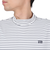 ROSASEN（ROSASEN）ゴルフウェア 吸水速乾 ベアテンボーダー 長袖モックネックシャツ 044-22911-005-24AW