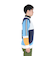 クランク（CLUNK）ゴルフウェア 配色クルーネックニット 長袖セーター CL5QTJ53 WHT