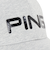 ピン（PING）ゴルフ ソフトフィットキャップ HW-F2406 L GRY 37454