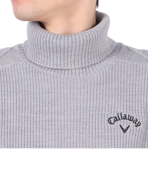 キャロウェイ（CALLAWAY）ゴルフウェア 長袖 吸湿発熱 アラン風