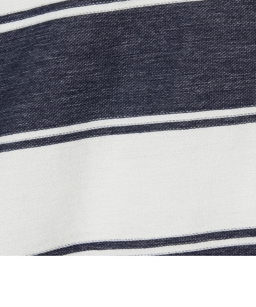 ROSASEN（ROSASEN）ゴルフウェア 鬼鹿の子 ボーダー 半袖ポロシャツ