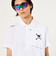 オークリー（OAKLEY）ゴルフウェア 吸汗速乾 接触冷感 SKULL SLEEK ストライプ半袖シャツ FOA407672-100