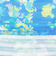 クランク（CLUNK）ゴルフウェア 花柄スタンドカラー半袖ポロシャツ CL5PUG14 BLU