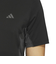 アディダス（adidas）ゴルフウェア 吸汗速乾 ファブリックミックス バックメッシュ 半袖シャツ KUH58-JF4886BLK