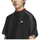 アディダス（adidas）ゴルフウェア 吸湿 アディゼロ ボディマッピング ジャカード 半袖モックネックシャツ KUK73-JG1317BLK