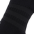 アディダス（adidas）ハーフクルー丈 ソリッド クッションソックス KSM66-JD4436BLK