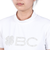 ゴルフウェア 吸水速乾 半袖 ビッグロゴ ハイネックTシャツ BA5RUG08 WHT