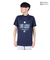 ゴルフウェア 吸水速乾 半袖 LIVELUCKY ハイネックTシャツ BA5RTG02 NVY