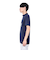ゴルフウェア 吸水速乾 半袖 LIVELUCKY ハイネックTシャツ BA5RTG02 NVY