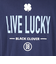 ゴルフウェア 吸水速乾 半袖 LIVELUCKY ハイネックTシャツ BA5RTG02 NVY