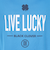 ゴルフウェア 吸水速乾 半袖 LIVELUCKY ハイネックTシャツ BA5RTG02 BLU