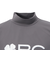 ゴルフウェア 吸水速乾 半袖 ビッグロゴ ハイネックTシャツ BA5RTG03 GRY