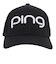ピン（PING）ゴルフ 撥水 ツアーキャップ HW-L2501 BK 38218