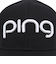 ピン（PING）ゴルフ 撥水 ツアーキャップ HW-L2501 BK 38218