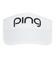 ピン（PING）ゴルフ 撥水 ツアーバイザー HW-L2502 WH 38219