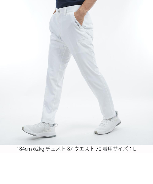 Admiral ゴルフパンツ ADMA299 XL ホワイト アドミラル ゴルフ（Admiral GOLF）（メンズ）ゴルフウェア