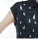 ゴルフウェア UVカット 半袖 ヨットプリント フレンチスリーブシャツ THLA520-NVY