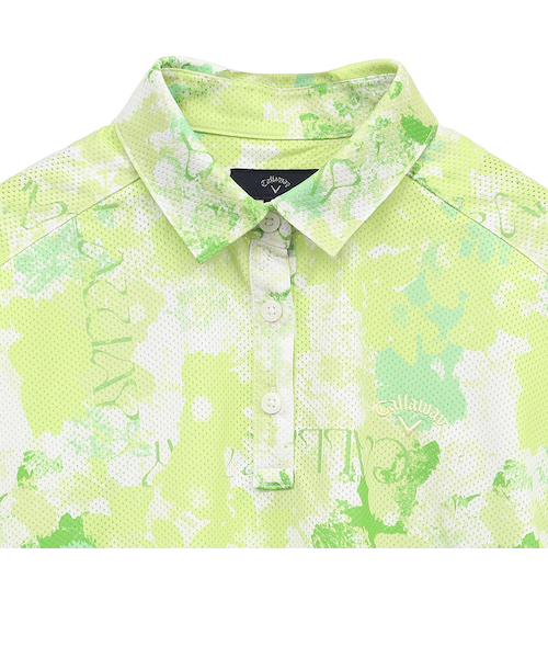 キャロウェイ(CALLAWAY)ゴルフウェア かざあなメッシュ 半袖 フレンチスリーブ ポロシャツ C25134215-106… キャロウェイ（CALLAWAY）ゴルフウェア かざあなメッシュ 半袖