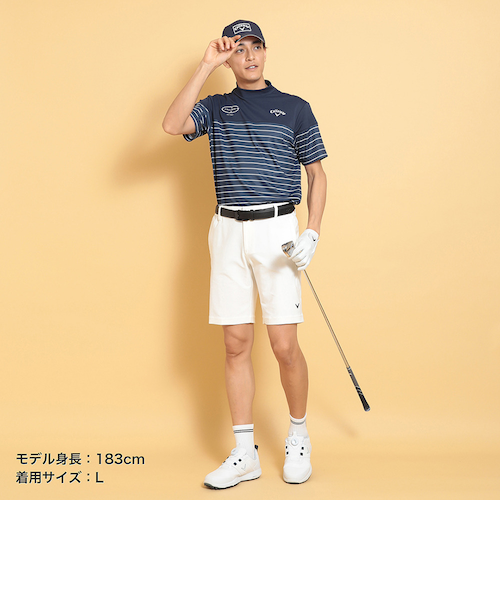 キャロウェイ（CALLAWAY）ゴルフウェア 接触冷感 -3℃裏クール 半袖