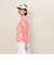 クランク（CLUNK）ゴルフウェア 吸汗速乾 消臭 花柄グラフィック 半袖 モックネックシャツ CL5TUG14 PNK