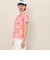 クランク（CLUNK）ゴルフウェア 吸汗速乾 消臭 花柄グラフィック 半袖 モックネックシャツ CL5TUG14 PNK