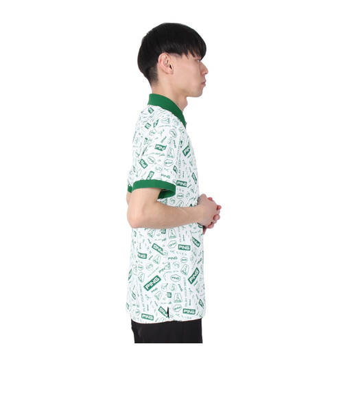 マルボンゴルフ　グリーン ポロシャツ ロゴプリント 半袖 楽天市場】malbon golf（Tシャツ・カットソー｜トップス