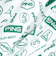 ピン（PING）ゴルフウェア 総柄プリント 半袖ポロシャツ 621-5160221-031