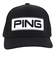 ピン（PING）ゴルフ 撥水 ツアーキャップ HW-T2501 BK 38205