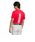 アディダス（adidas）ゴルフウェア スリーストライプス 半袖 モックネックシャツ KVH10-JF6270RED