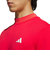 アディダス（adidas）ゴルフウェア スリーストライプス 半袖 モックネックシャツ KVH10-JF6270RED