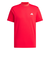 アディダス（adidas）ゴルフウェア スリーストライプス 半袖 モックネックシャツ KVH10-JF6270RED