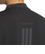 アディダス（adidas）ゴルフウェア スリーストライプス 半袖 モックネックシャツ KVH10-JF6269BLK
