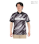 ニューエラ（NEW ERA）ゴルフウェア 吸汗速乾 半袖 鹿の子 ポロシャツ Palm Leaf Camo ブラック 14391488