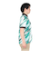 ニューエラ（NEW ERA）ゴルフウェア 吸汗速乾 抗菌 半袖 鹿の子ポロシャツ Palm Leaf Camo エメラルドグリーン 14391487