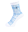 マンシング（MUNSING）ゴルフ ショート丈 シースルーチェック柄ソックス MG5SSO09L WH00