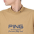 ピン（PING）ゴルフウェア モックネック プレーティング天竺 半袖ハイネックシャツ 621-5167307-040