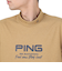 ピン（PING）ゴルフウェア モックネック プレーティング天竺 半袖ハイネックシャツ 621-5167307-040