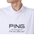 ピン（PING）ゴルフウェア モックネック プレーティング天竺 半袖ハイネックシャツ 621-5167307-030