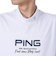ピン（PING）ゴルフウェア モックネック プレーティング天竺 半袖ハイネックシャツ 621-5167307-030