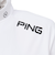 ピン（PING）ゴルフウェア モックネック 半袖 メッシュパネル ジャカード ハイネックシャツ 621-5167201-030