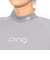 ピン（PING）ゴルフウェア 速乾 ダブルメッシュ ハイネック半袖シャツ 622-5167304-020