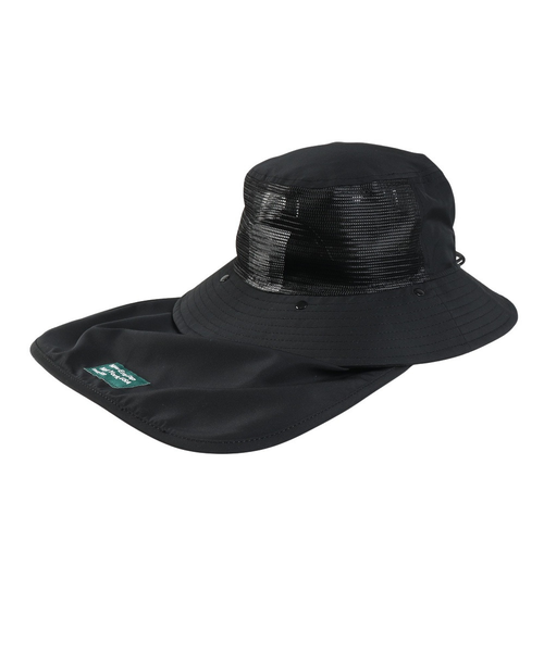 NEW ERA ゴルフハット 2WAY ブラック　フラップ着脱可 ニューエラ（NEW ERA）ゴルフ 撥水 抗菌 2WAY アドベンチャー