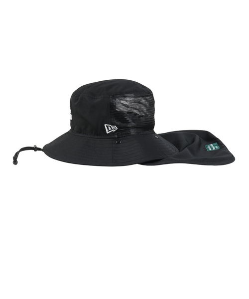 NEW ERA ゴルフハット 2WAY ブラック　フラップ着脱可 ニューエラ（NEW ERA）ゴルフ 撥水 抗菌 2WAY アドベンチャー