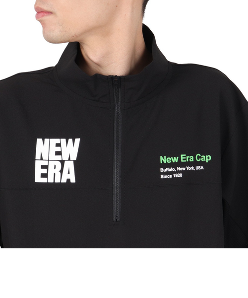 NEW ERA A's ハーフジップウェア XL NEW ERA ニューエラ メンズ ゴルフウエア 長袖ポロシャツ 長袖