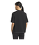 アディダス（adidas）ゴルフウェア 吸湿 スリーストライプス ボックスシルエット 半袖 モックネックシャツ KTI91-JF4607BLK