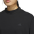 アディダス（adidas）ゴルフウェア 吸湿 スリーストライプス ボックスシルエット 半袖 モックネックシャツ KTI91-JF4607BLK