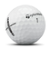 テーラーメイド（TAYLORMADE）ゴルフボール ディスタンス+ ボール WH ダース(12個入り)