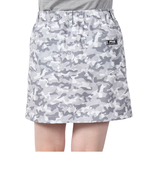 ピン（PING）ゴルフウェア リバーシブルスカート カモフラ柄プリント