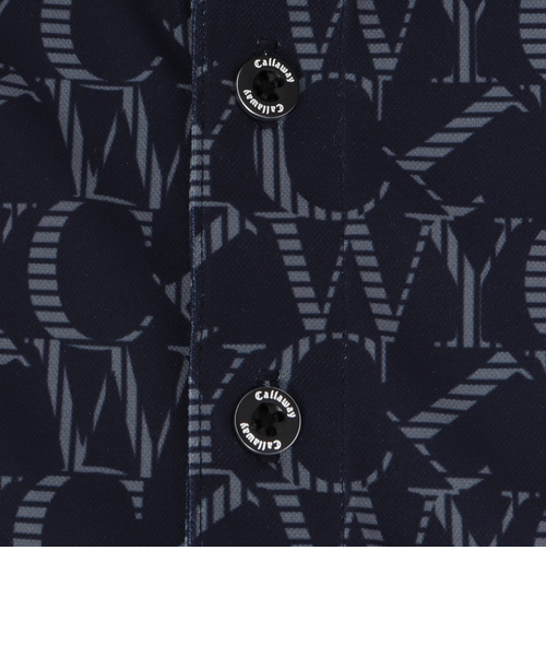 キャロウェイ（CALLAWAY）ゴルフウェア 吸汗速乾 ロゴプリント 鹿の子